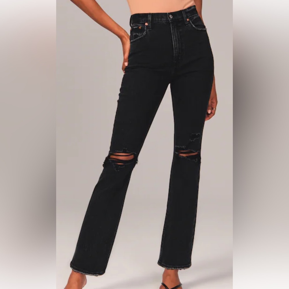 Ultra High Rise Ankle Straight Jean